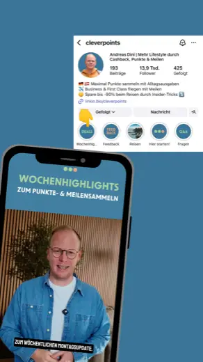 Andreas’ Wochenhighlights in den Instagram-Story-Highlights von @cleverpoints